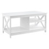 Artiss Coffee Table Storage Shelf White Product Image