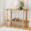 Artiss Console Table 92Cm 2-Tier Pine Sera Product Image