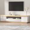 Artiss TV Cabinet Entertainment Unit Stand 180CM White Wood product image