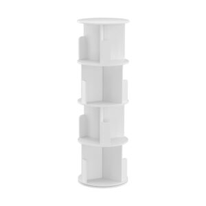 Artiss Edie 4-Tier Rotating Bookshelf - White – Sumo Deals Artiss Bookshelf 4 Tiers Edie White Product Image