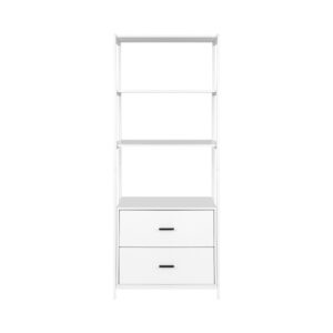 Artiss Bookshelf With 2 Drawers, 152Cm White – Sumo Deals Artiss Bookshelf Display Shelf 2 Drawers 152Cm White Product Image