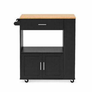 Artiss Kitchen Island Trolley With Storage &Amp; Towel Rack – Sumo Deals Artiss Kitchen Island Trolley Rolling Serving Cart Storage Cart Shelf Towel Rack Product Image