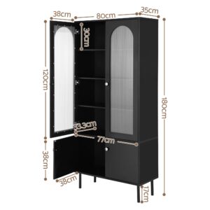 Artiss Buffet Sideboard Cupboard Cabinet Black Product Image