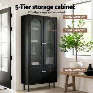 Artiss Buffet Sideboard Cupboard Cabinet Black Product Image