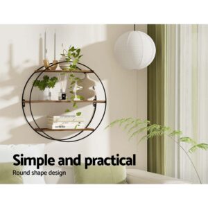 Artiss Floating Wall Shelf Round 3-Tier – Sumo Deals Artiss Floating Wall Shelf Round 3-Tier Product Image