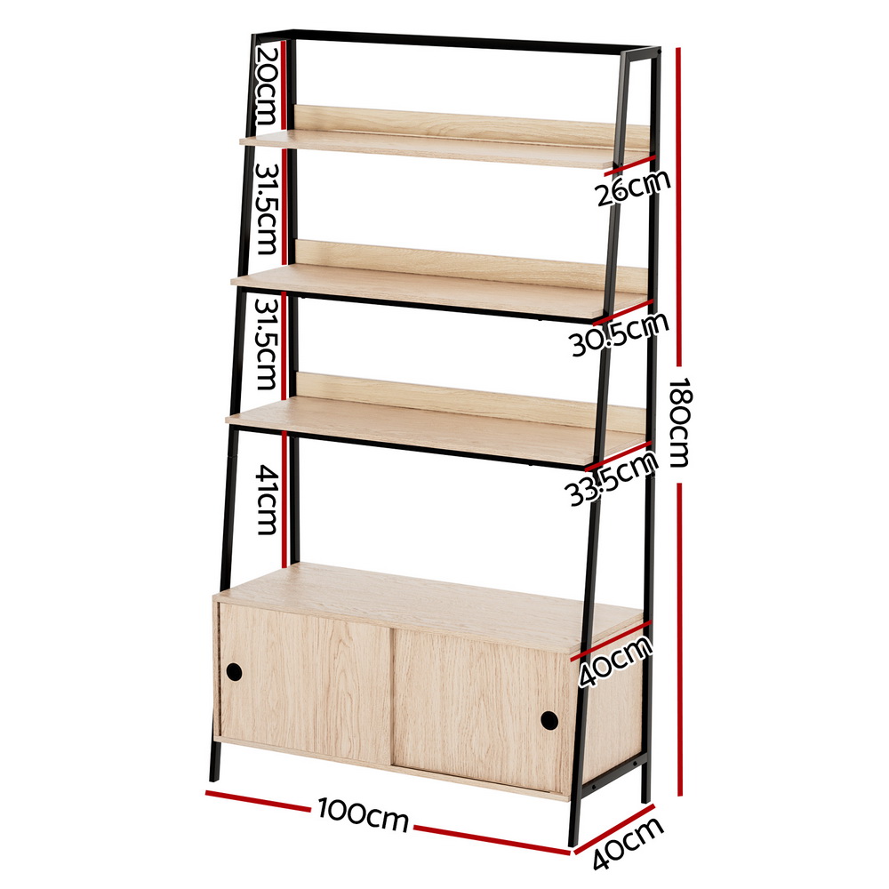 Artiss 5-Tier Cube Bookshelf Cabinet - Oak – Sumo Deals Artiss Bookshelf 5 Tier Cube Cabinet Mira Oak Product Image