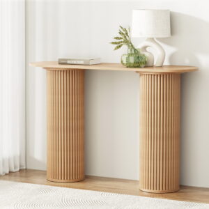 Artiss Console Table Oval 115CM Pine Blake product image