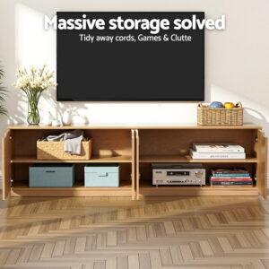 Artiss Tv Unit Entertainment Unit Storage Cabinet 180Cm Pine Product Image