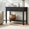 Artiss Console Table Hallway Sofa Entryway Entrance 3 Drawers 100CM Black product image