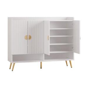 Artiss Shoe Rack Cabinet 5 Tiers 30 Pairs White Product Image
