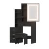 Artiss Dressing Table Vanity Desk Set Stool Led Black product image