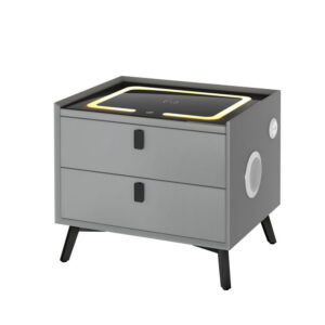 Artiss Smart Bedside Table with Wireless Charging - AIKA Grey product image