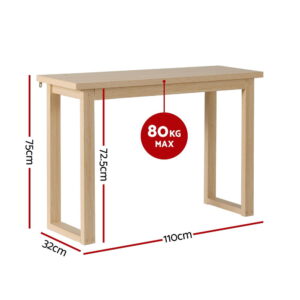 Artiss Console Table 110Cm Pine Product Image