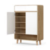 Artiss Shoe Rack Cabinet 20 Pairs Storage Cupboard Pine&White product image