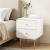 Artiss Bedside Table 2 Drawers Side End Table Nightstand White product image