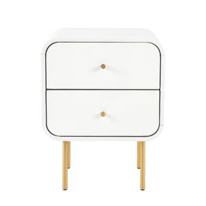 Artiss White Bedside Table With 2 Drawers – Sumo Deals Artiss Bedside Table 2 Drawers Side End Table Nightstand White Product Image