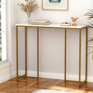 Artiss Console Table Marble Effect White&Gold product image