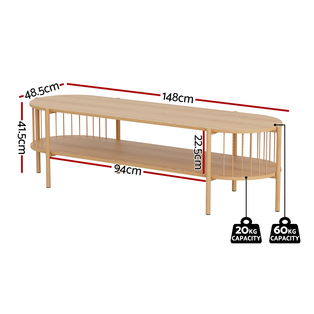 Artiss Tv Unit 148Cm Pine | Entertainment Storage Shelf – Sumo Deals Artiss Tv Unit Entertainment Unit Storage Shelf 148Cm Pine Product Image