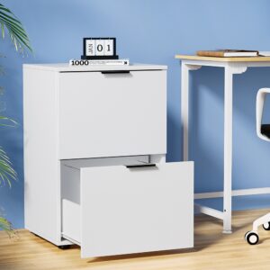 Artiss Filing Cabinet Files Storage Office Shelves File Organiser White 2 Drawer product image