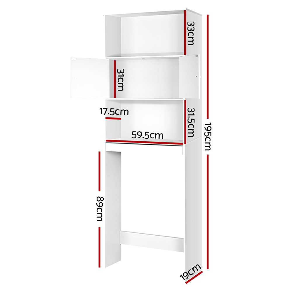 Artiss Over Toilet Storage Shelf For Bathrooms – Sumo Deals Artiss Bathroom Cabinet Over The Toilet Storage Shelf Product Image