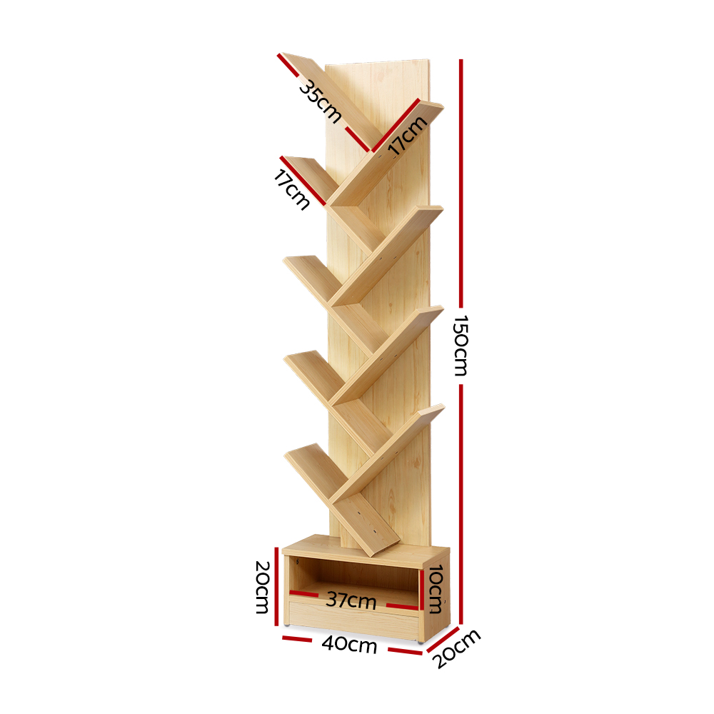 Artiss Tree Bookshelf 9 Tiers - Echo Oak – Sumo Deals Artiss Tree Bookshelf 9 Tiers - Echo Oak Product Image