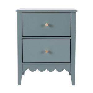 Artiss 2X Bedside Table 2 Drawers Bedroom Storage Nightstand Green Product Image