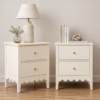 Artiss 2x Bedside Table 2 Drawers Bedroom Storage Nightstand White product image