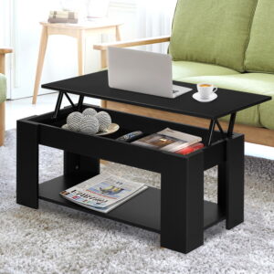 Artiss Coffee Table Lift-top Coffee Table Black product image