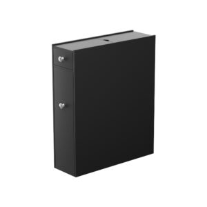 Artiss Bathroom Storage Cabinet Toilet Slim Tissue Box Caddy Holder Side Wooden Black Product Image