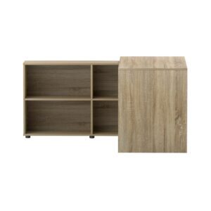 Artiss Computer Desk Bookshelf Oak 130Cm Product Image