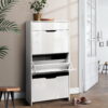 Artiss Shoe Rack Cabinet 24 Pairs White Luna product image