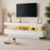 Artiss TV Unit LED 160CM Storage Drawer White product image