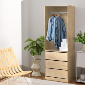 Artiss Wardrobe Clothes Closet Storage Organizer Pine product image