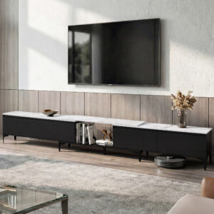 Artiss TV Cabinet Entertainment Unit Stand Extendable Black product image