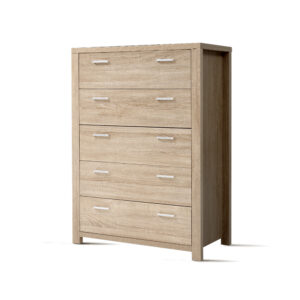 Artiss Maxi 5-Drawer Pine Tallboy – Sumo Deals Artiss 5 Chest Of Drawers - Maxi Pine Product Image