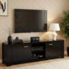 Artiss TV Cabinet Entertainment Unit 160cm Black Maxi product image