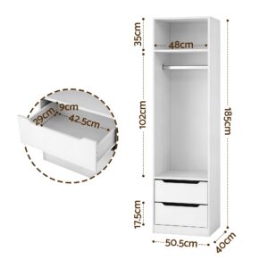 Artiss White Wardrobe Clothes Closet Storage – Sumo Deals Artiss Wardrobe Clothes Closet Storage Organizer White Product Image