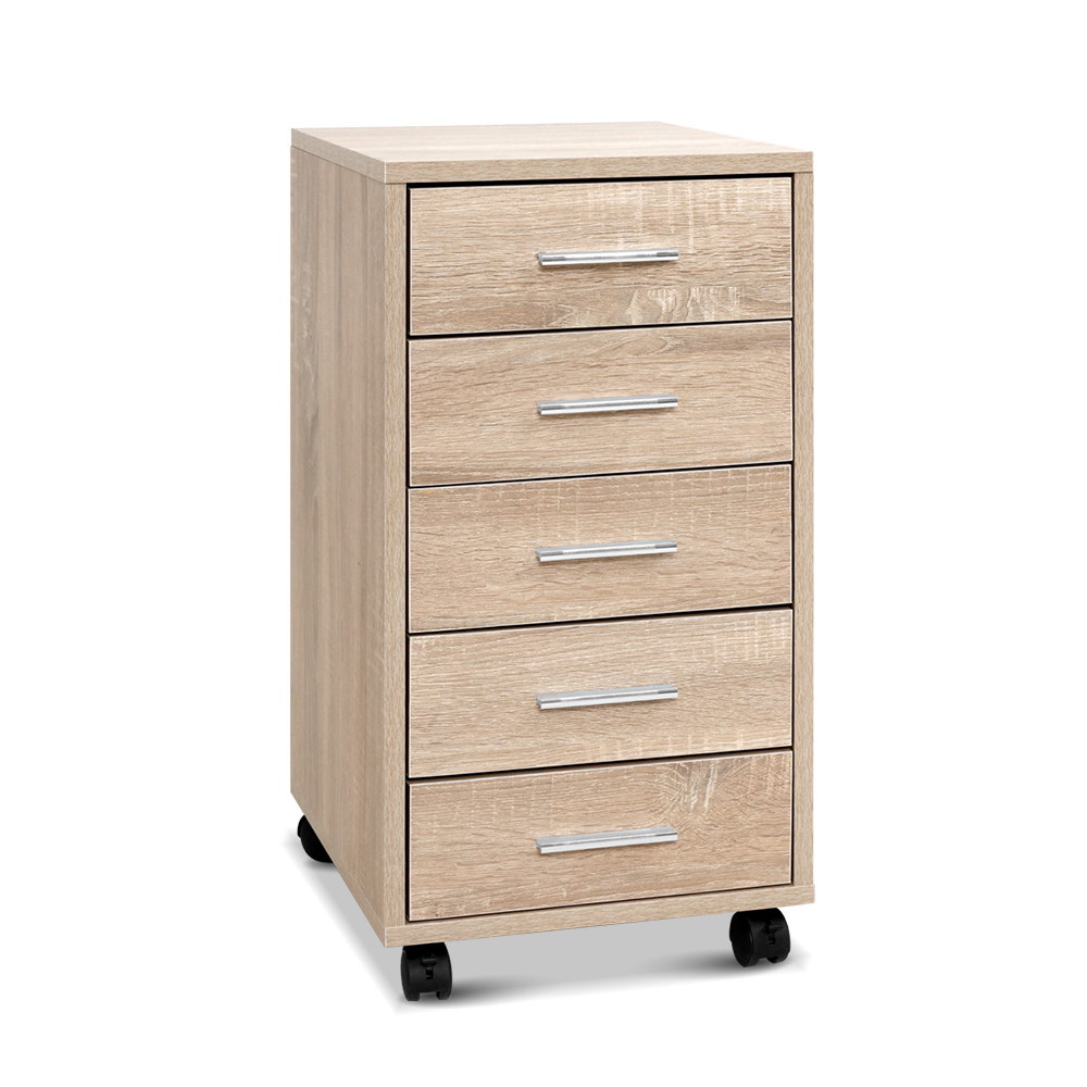 Artiss 5-Drawer Filing Cabinet Mobile Office Storage – Sumo Deals Artiss Filing Cabinet 5 Drawer Office Storage Organiser Product Image