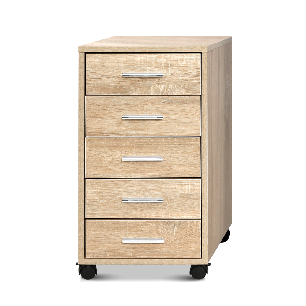 Artiss 5-Drawer Filing Cabinet Mobile Office Storage – Sumo Deals Artiss Filing Cabinet 5 Drawer Office Storage Organiser Product Image