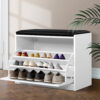 Artiss Shoe Rack Cabinet Bench 15 Pairs White Kyla product image