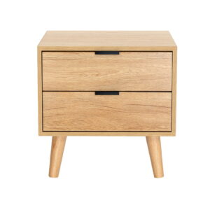 Artiss Bedside Table 2 Drawers - Pine Product Image