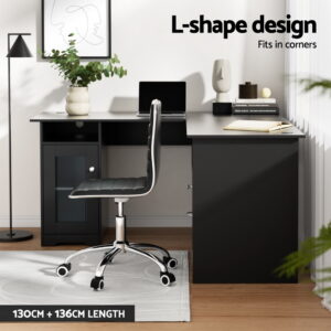 Artiss Computer Desk Home Office Study Desks L-Shaped Corner Table With Storage Product Image
