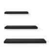 Artiss Floating Wall Shelf Set Of 3 Black Product Image