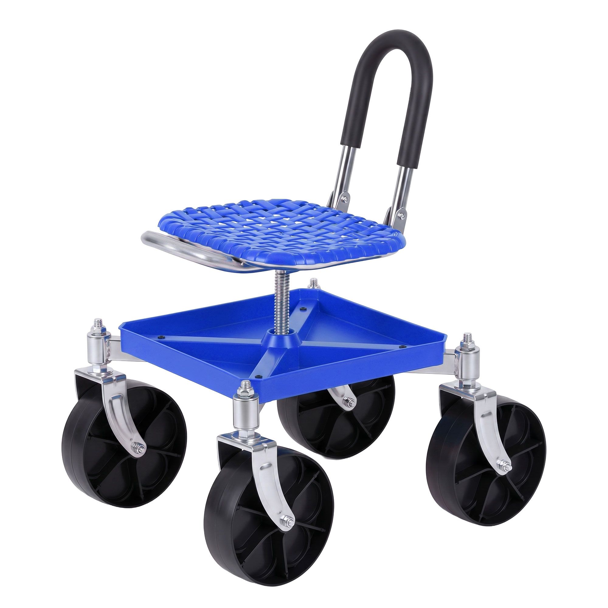Gardeon Rolling Garden Seat | 360° Swivel &Amp; Adjustable – Sumo Deals Gardeon Garden Cart Seat Rolling Stool 360 Swivel Height Adjustable Heavy Duty Blue Product Image
