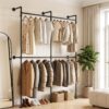 Artiss Industrial Pipe Clothing Rack Garment Clothes Display Stand Wall Mounted product image