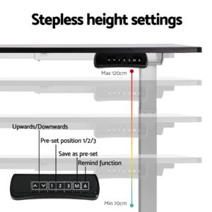 Artiss Standing Desk Frame Dual Motor White – Sumo Deals Artiss Standing Desk Frame Only Dual Motor Motorised White Product Image