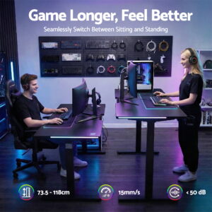 Artiss Electric Standing Desk Height Adjustable Gaming Desk Home Office 140Cm Product Image