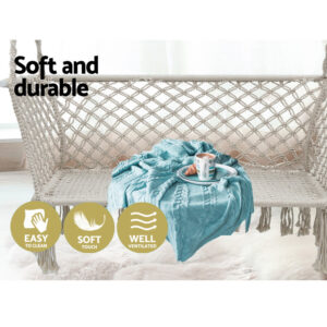 Gardeon 2-Person Hammock Chair | Outdoor Cream – Sumo Deals Gardeon Hammock Chair Outdoor Portable Camping Hammocks 2 Person Cream Product Image