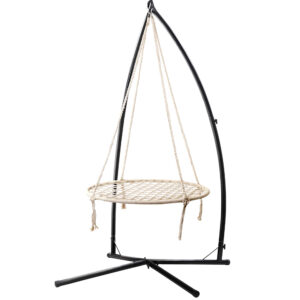 Gardeon Hammock Chair Nest Web Outdoor Swing with Steel Stand 100cm product image