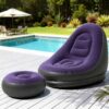 Gardeon Inflatable Chair with Ottoman Air Sofa Blow Up Air Chair for Camping with Pump Purple product image